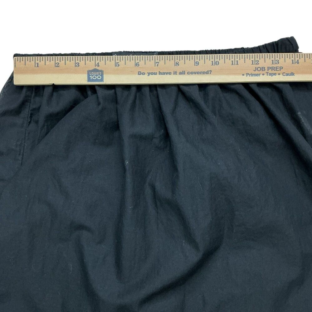 Gudrun Sjoden Petticoat Skirt M Black Eyelet Embroidery Ruffled Organic Cotton - Picture 9 of 10